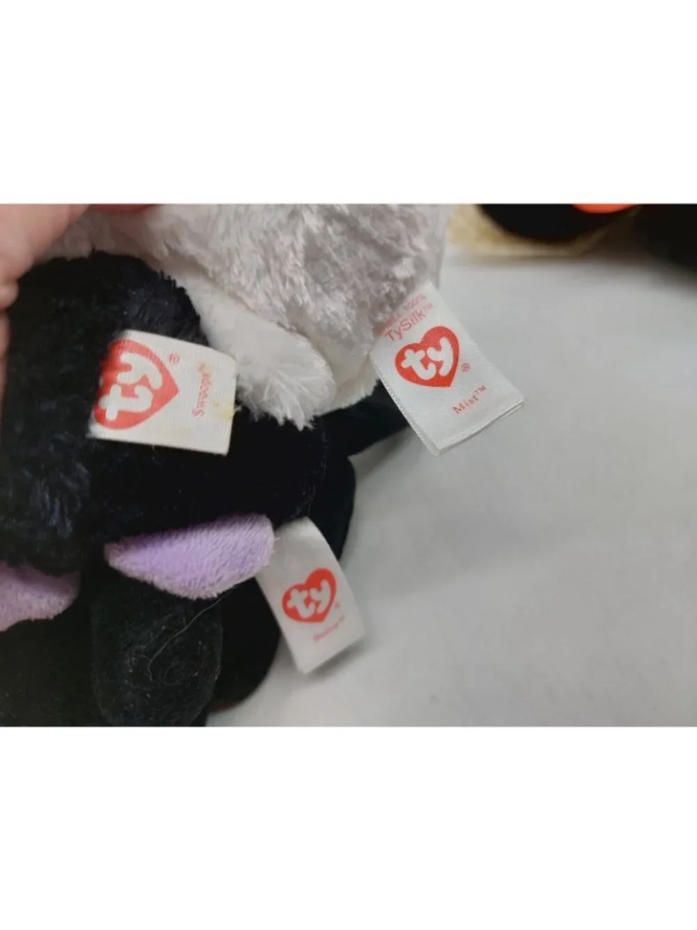 Ty Beanie Boos Cat Ghost Bat Scarecrow Lot Of 4 Plush Stuffed Animal Halloween